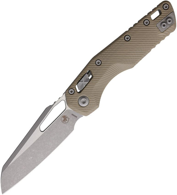 Microtech MSI Ram-Lok Tan Fluted G10 Apocalyptic Sheepsfoot Bohler M390MK