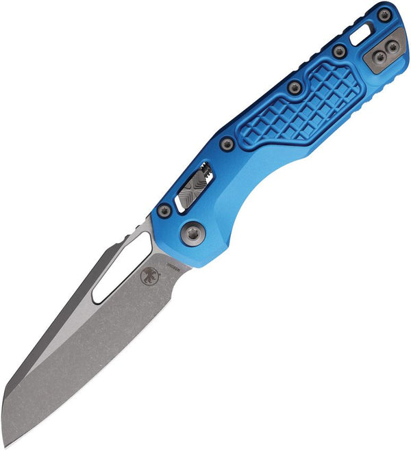 Microtech MSI Ram-Lok AP Blue Frag Pattern Aluminum Apocalyptic Sheepsfoot Bohler M390MK