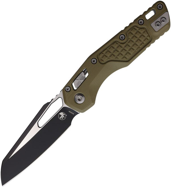 Microtech MSI Ram-Lok Frag OD Green Fluted G10 Two Tone Sheepsfoot Bohler M390MK