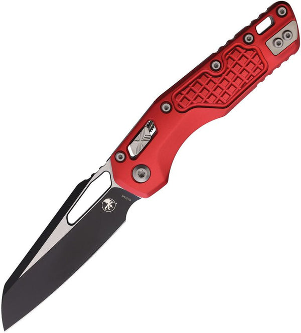 Microtech MSI Ram-Lok SE Red Frag Pattern Two Tone Sheepsfoot Bohler M390MK