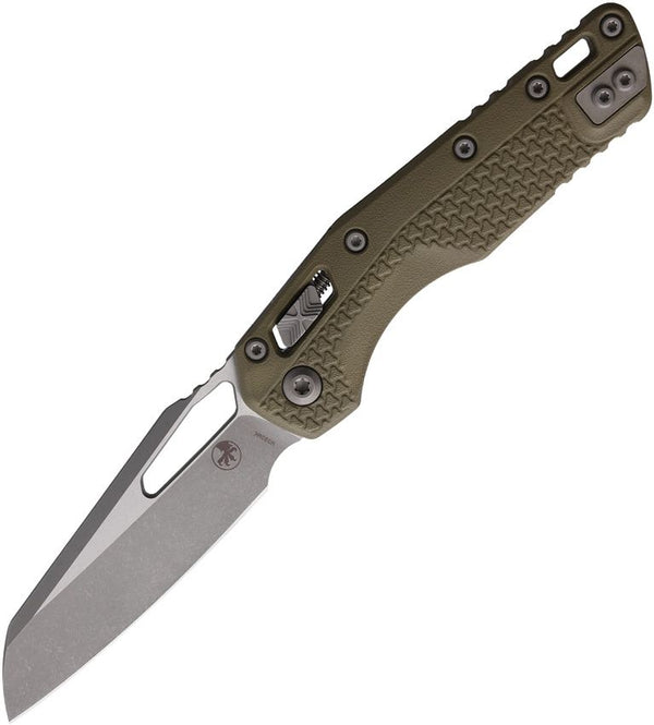 Microtech MSI RAM-LOK OD Green Tri Grip Apocalyptic Sheepsfoot M390MK