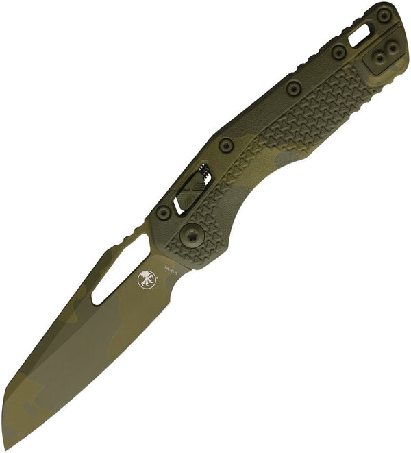 Microtech MSI Ram-Lok Tri Grip Bazooka Camo Polymer Sheepsfoot Bohler M390MK