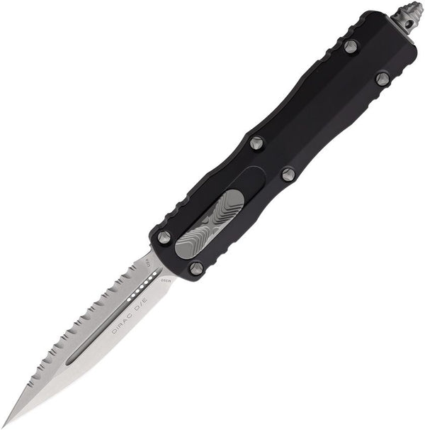 Microtech Auto Dirac D/E OTF Black Aluminum Stonewash P/S Bohler M390