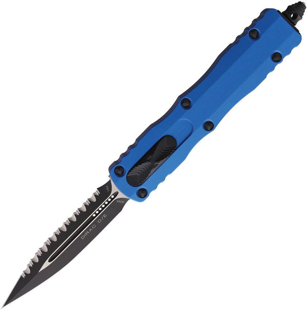 Microtech Auto Dirac D/E OTF Blue Aluminum Two Tone P/S Bohler M390