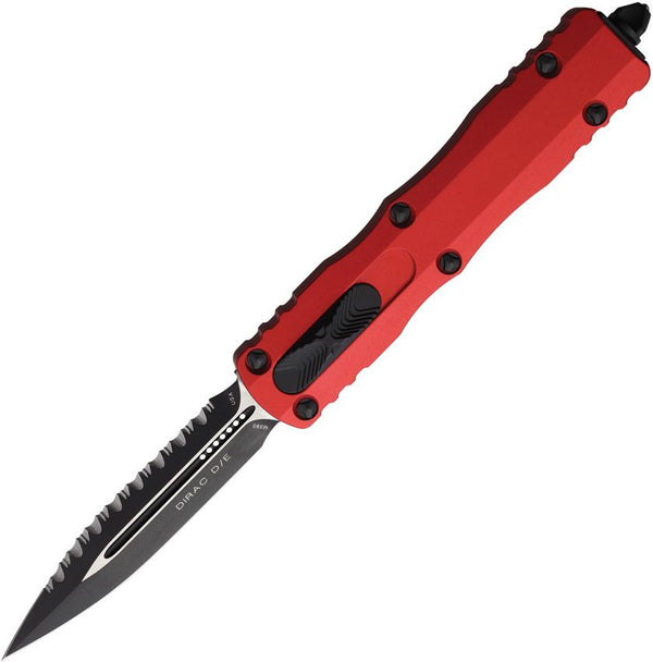 Microtech Auto Dirac D/E OTF Red Aluminum Two Tone F/S Bohler M390