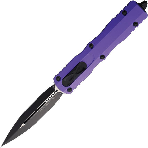 Microtech Auto Dirac Delta OTF Purple Aluminum Two Tone D/E Bohler M390