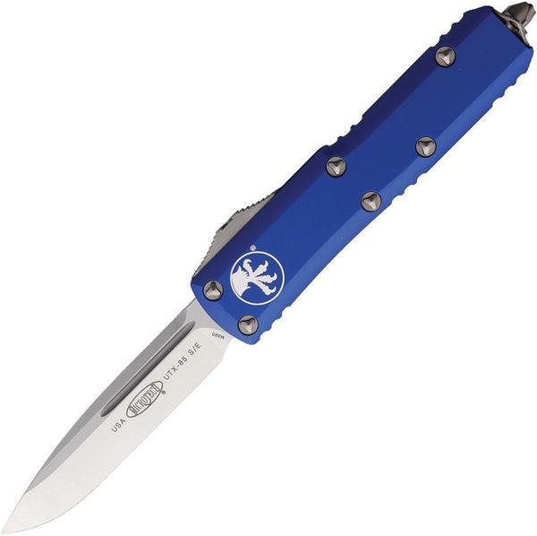 Microtech Auto UTX-85 S/E OTF Navy Aluminum Satin Bohler M390