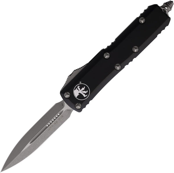 Microtech Auto UTX-85 OTF Black Aluminum D/E Apocalyptic Bohler M390