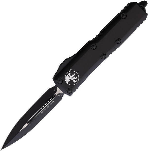 Microtech Auto UTX-85 OTF Black Aluminum Two Tone D/E Bohler M390