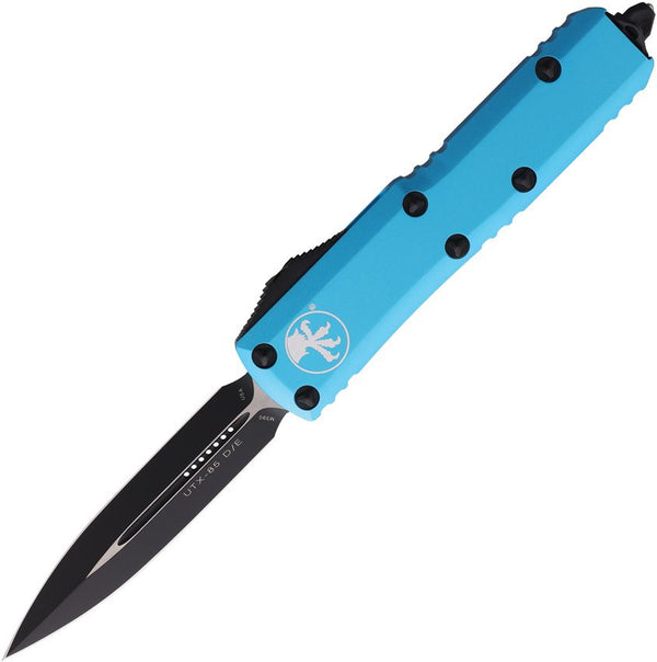 Microtech Auto UTX-85 OTF Teal Aluminum D/E Two Tone Bohler M390