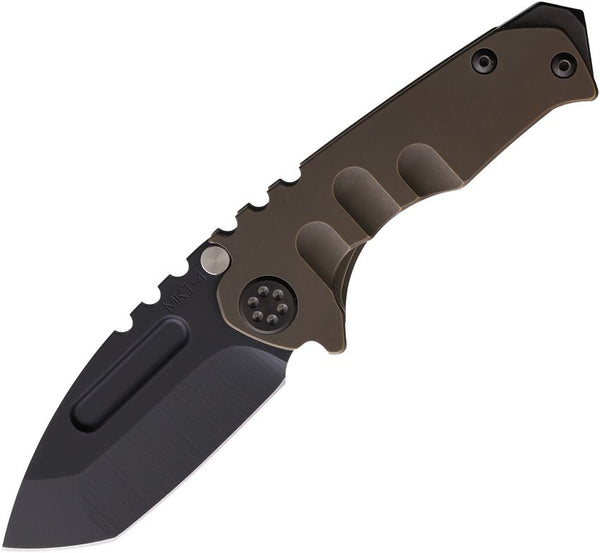 Medford Micro T Framelock Bronze Black DLC Coated Tanto S45VN