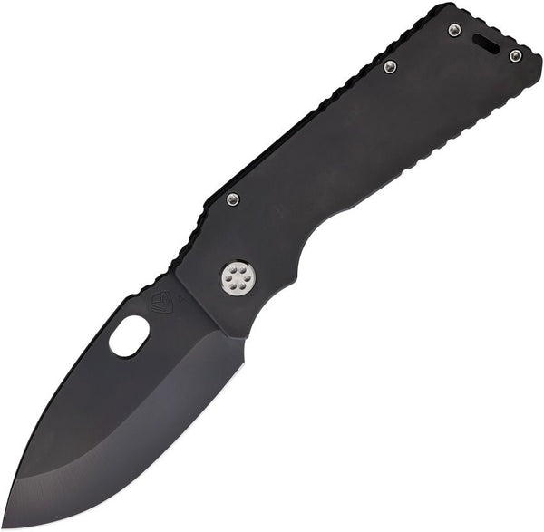 Medford TFF-H Framelock Blackout DLC Titanium Coated Drop Point S45VN