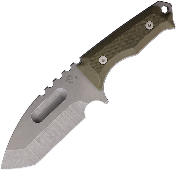 Medford Emperor Fixed Blade OD Green G10 Tumbled Tanto S35VN