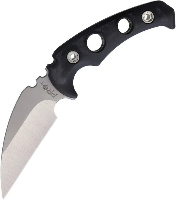 Medford Fighting Utility Knife 2 Black G10 Tumbled CPM-3V