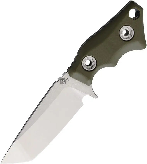 Medford Micro Tanto Fixed Blade OD Green G10 Tumbled Tanto CPM-20CV