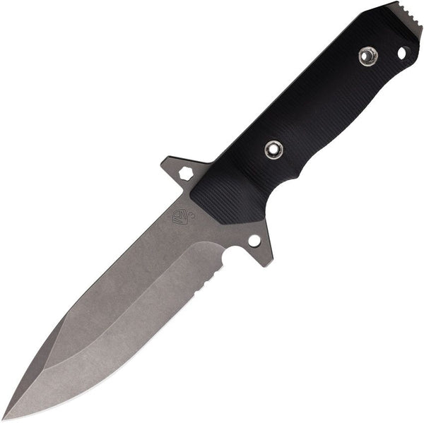 Medford AIO-2 Fixed Blade Black G10 Tumbled CPM-3V