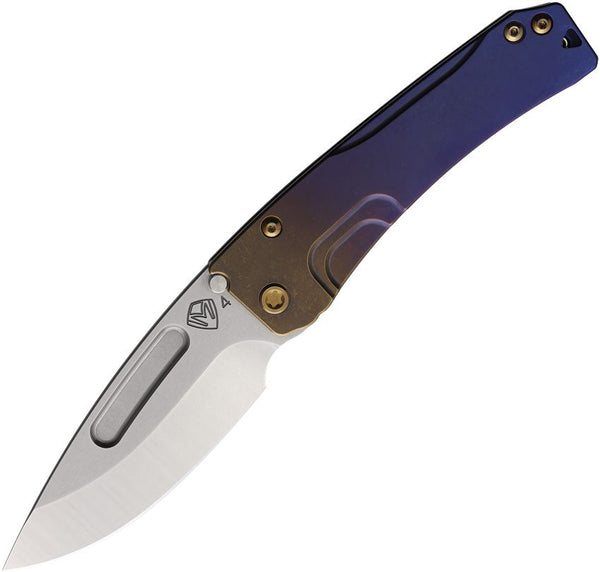 Medford Slim Midi Flat Ground Bronze & Violet Anodized Aluminum Tumbled DP S45VN