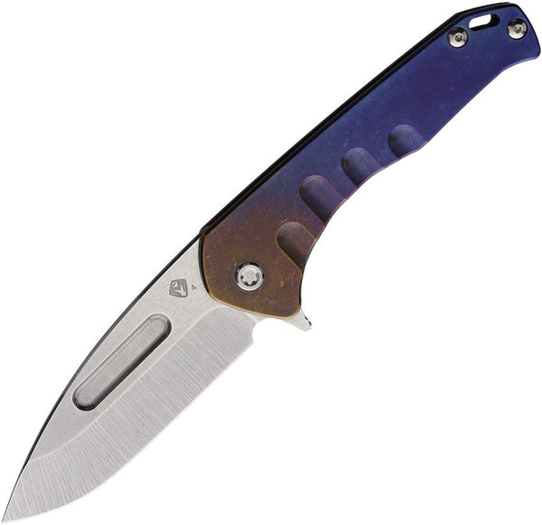 Medford Praetorian Slim Framelock Bronze & Violet Fade Anodized Titanium Tumbled S45VN