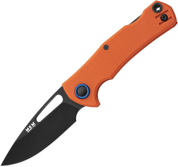 MKM-Maniago Knife Makers LOV Lockback Orange FRN Black Bohler N690