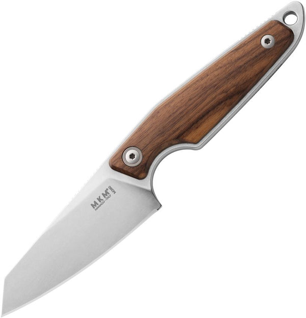 MKM-Maniago Knife Makers Makro 2 Fixed Blade Santos Wood Satin Sheepsfoot Bohler M390