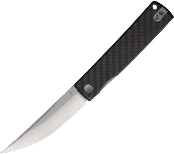 North Mountain Blade Kaiken Linerlock Black CF SLD-Magic SAN MAI