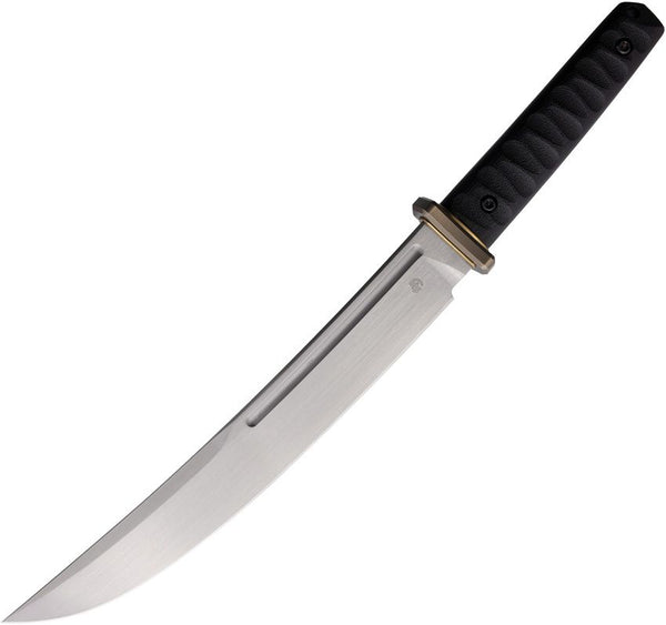 North Mountain Blade Ninja Fixed Blade Black Sculpted G10 Hand Polished Mirror and Brushed Satin HITACHI SLD-magic (3 layers)