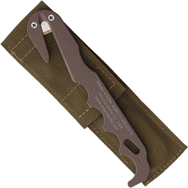 Ontario Model 4 Strap Cutter Coyote Brown