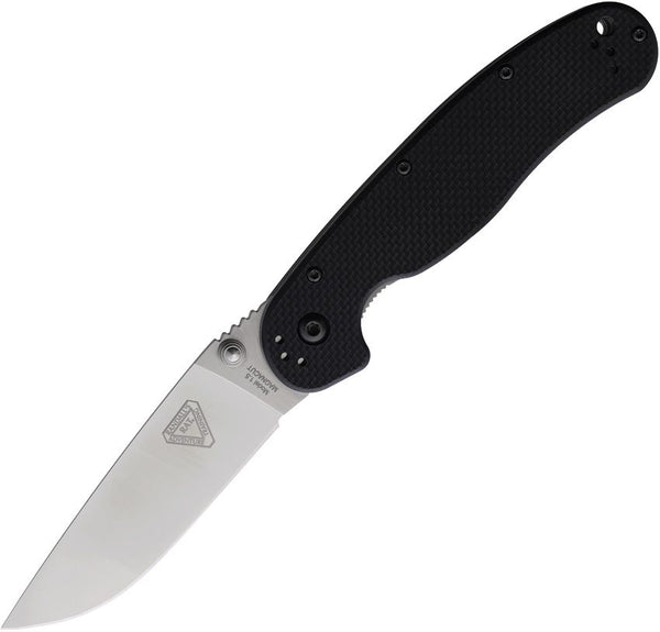 Ontario RAT 1.5 Linerlock Black G10 Satin MagnaCut