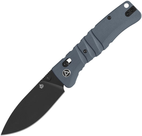 QSP Knife Ripley Glyde Lock Gray G10 Black 14C28N Sandvik