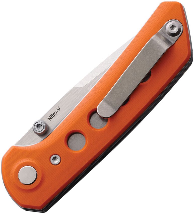 Reate Knives PL-XT Orange G10 Stonewash Nitro V