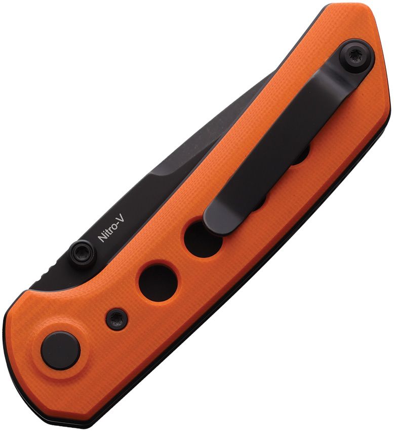 Reate Knives PL-XT Orange G10 Black PVD Nitro V