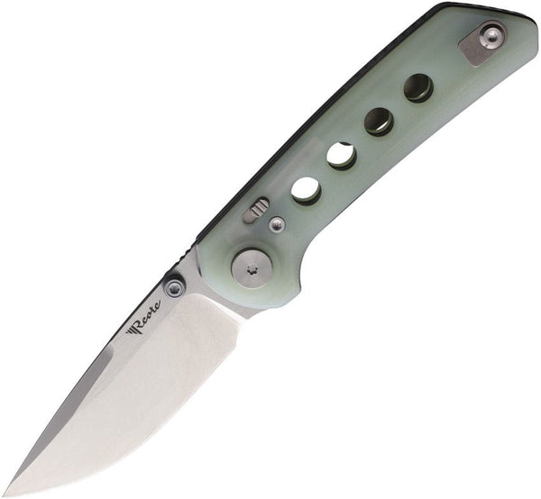 Reate Knives PL-XT Jade G10 Stonewash Nitro V