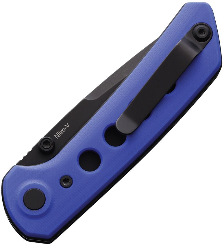Reate Knives PL-XT Blue G10 Black PVD Nitro V
