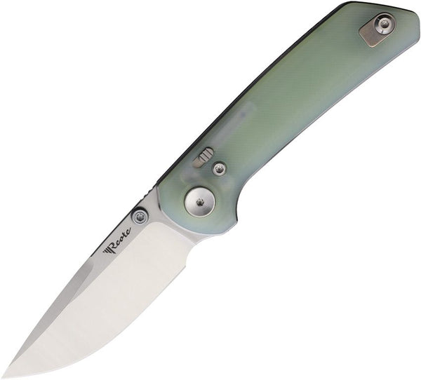 Reate Knives PL-XT Pivot Lock Jade G10 Stonewash Nitro V