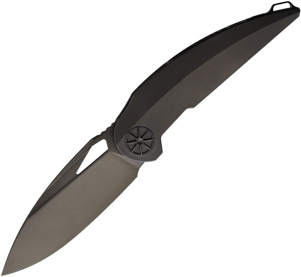 Rike Knife Tissot 2 Linerlock Black DLC Titanium Coated Bohler M390