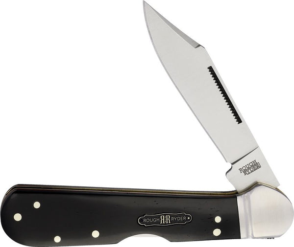 Rough Ryder Bearhead Copperhead Black Smooth Pakkawood