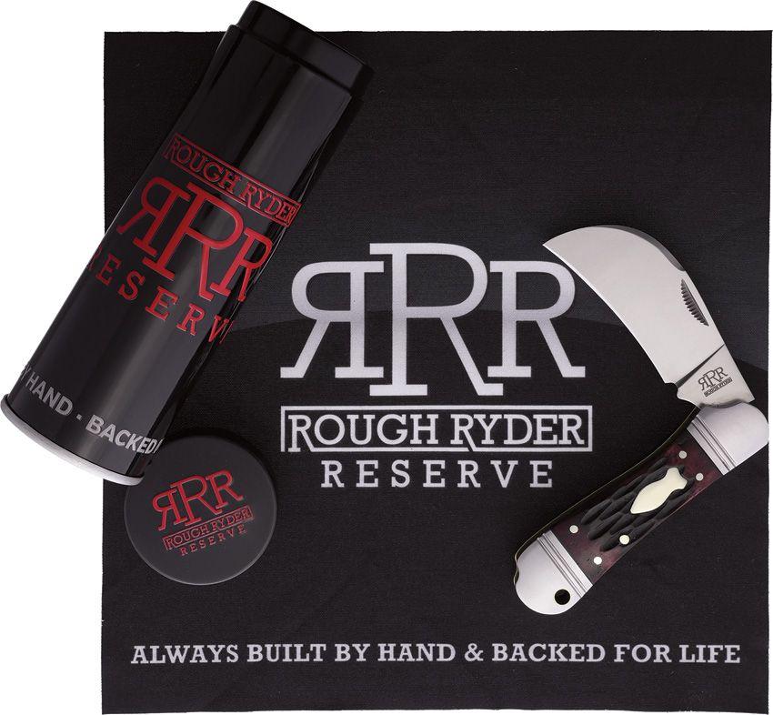 Rough Ryder Reserve Hawkbill Red Jigged Bone Satin D2