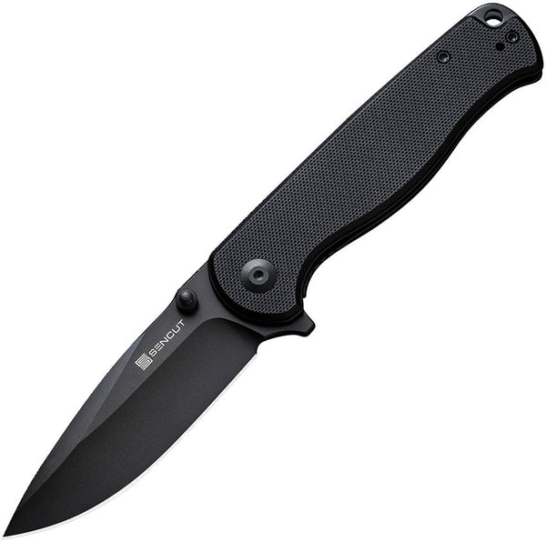 Sencut Errant Linerlock Blackout G10 Drop Point 9Cr18MoV