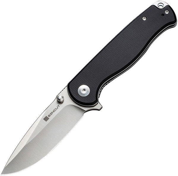 Sencut Errant Linerlock Black Micarta Satin Drop Point 9Cr18MoV