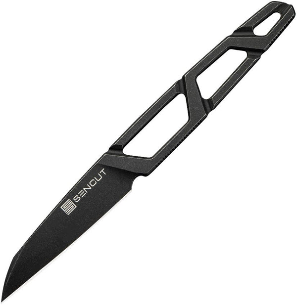 Sencut Texo Neck Knife Black Stonewash 9Cr18MoV