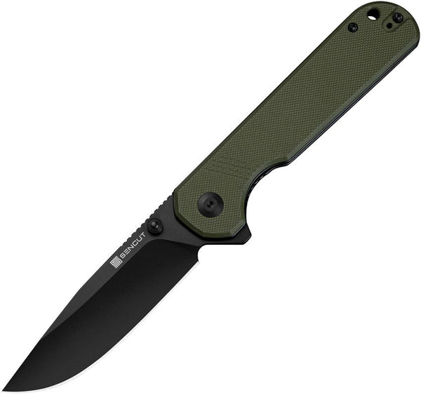 SENCUT Aetheris Linerlock OD Green G10 Black 9Cr18MoV