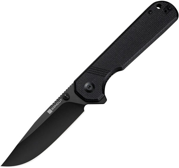SENCUT Aetheris Linerlock Blackout Micarta Black 9Cr18MoV