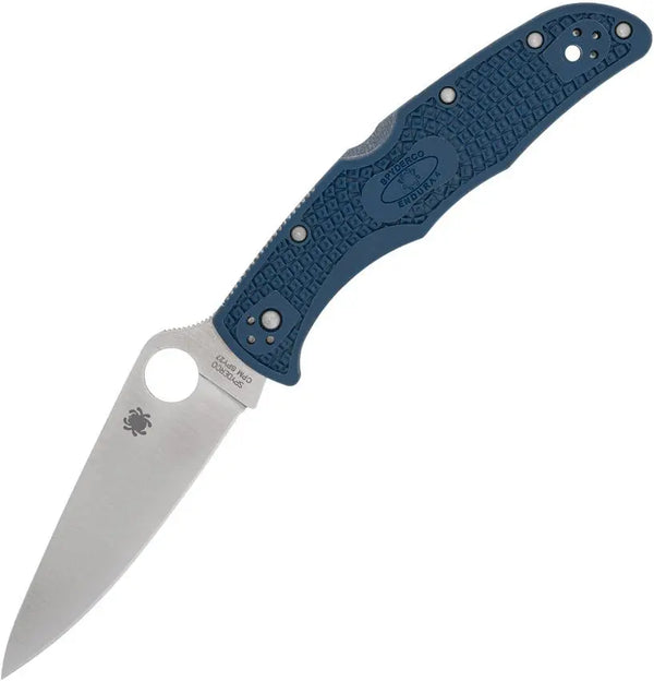 Spyderco Endura 4 Lockback Cobalt Blue FRN Satin PlainEdge CPM S35VN