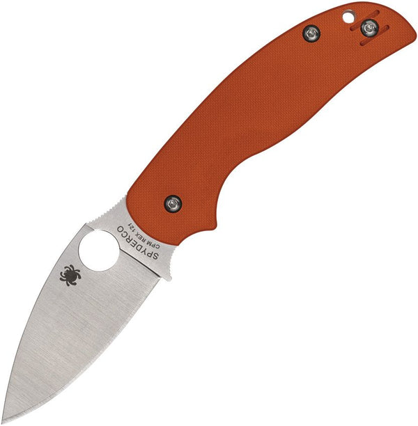 Spyderco Sage 5 Compression Lock Burnt Orange G10 Satin CPM REX 121