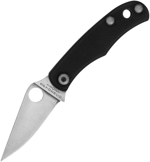 Spyderco Bug Black G10 Satin Sandvik 12C27