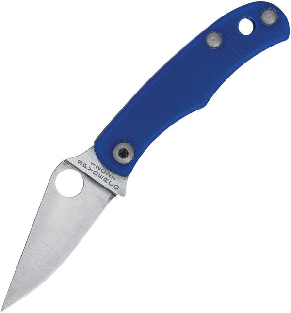 Spyderco Bug Blue G10 Satin Sandvik 12C27