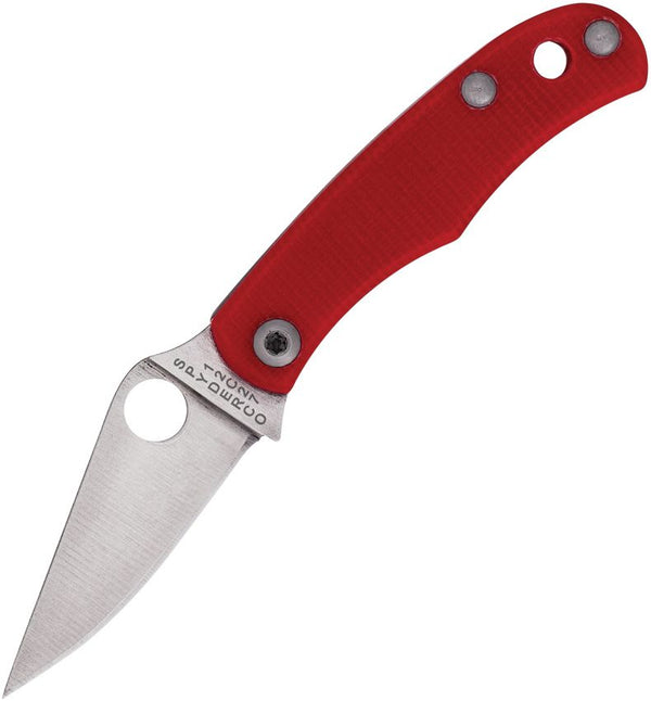 Spyderco Bug Red G10 Satin Sandvik 12C27