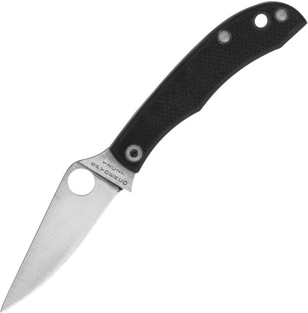 Spyderco Honeybee Black G10 Satin 12C27 Sandvik