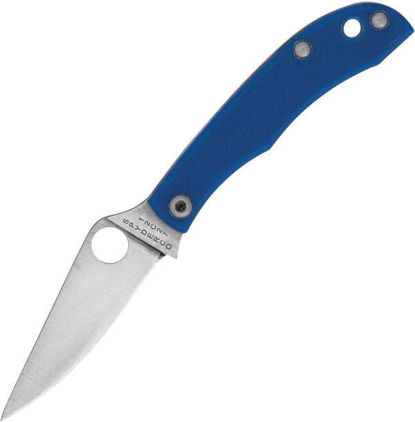 Spyderco Honeybee Blue G10 Satin 12C27 Sandvik