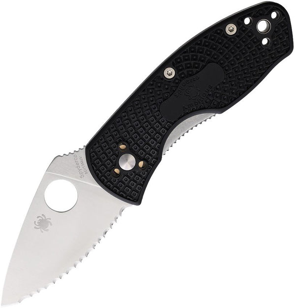 Spyderco Ambitious Lightweight Linerlock Black FRN Satin SpyderEdge 8Cr13MoV